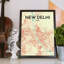 New Delhi City Map - No Frame Print-759641747