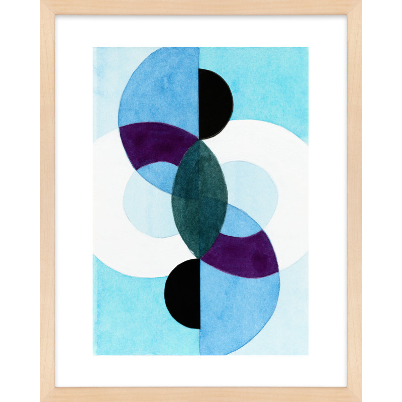 Composition Nr. 22 Painting by Allison Rietta, 16" W x 20" H, Maple