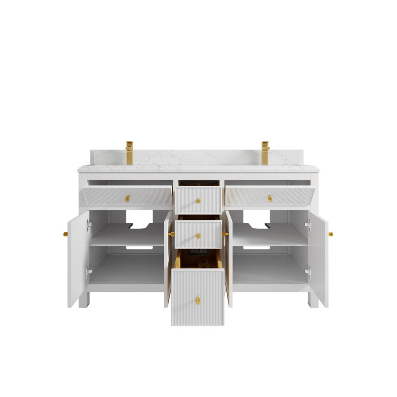 Meuble-lavabo double 60 po, Empira