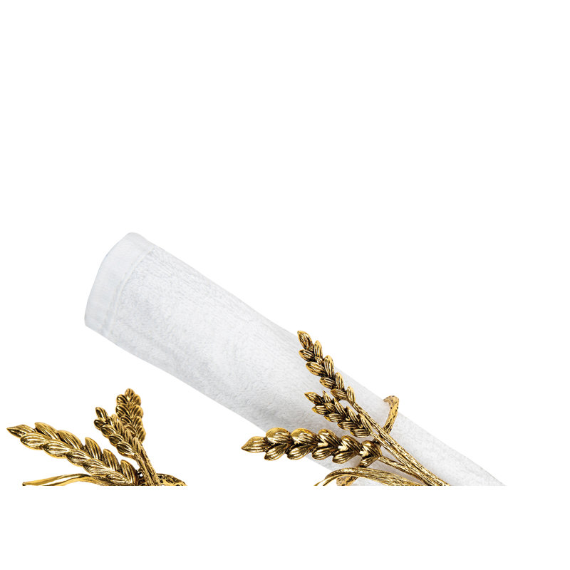 Ensemble de 4 serviettes bronze bronze