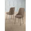 Ensemble de chaises modernes 6 pièces, cappuccino et chrome, 18,1 po x 37,0 po x 18,1 po Modern | Structure 100% métal, dossier en mousse 22 po et siège en mousse 28 po | Élégant et confortable pour la maison, le bureau et l'hôtel, design durable et élégant-756746913-756746916-756746917