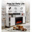 Daylene Unfinished TV Stand for TVs up to 70" with Fireplace Included-826092188