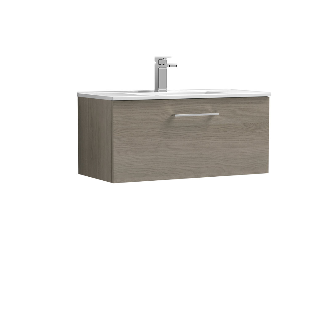 Arno 800mm Single Bathroom Vanity with Integrated Vitreous China Basin