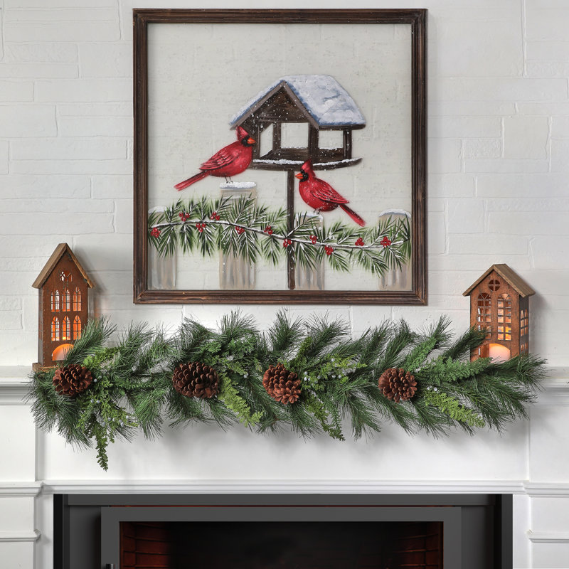 48" Uv Treated Pine,Juniper,Cone Garland