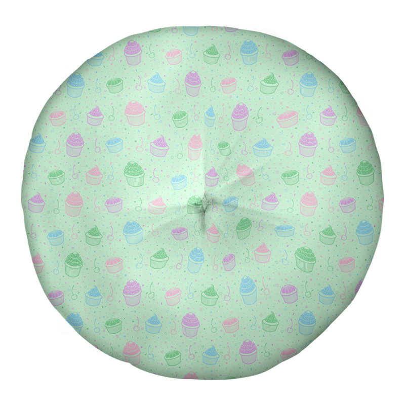 Coussin de sol Katelyn Elizabeth, H 26 po x l 26 po, Vert