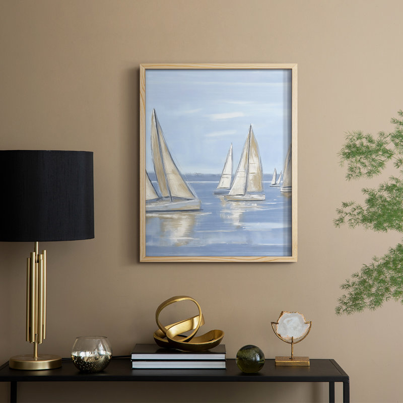 NAUTICAL Series VIII, reproduction encadrée - bois massif, Naturel, H 15 po x l 12 po