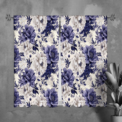 Paire de rideaux obscurcissant en polyester Rindi
