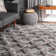 Tapis gris à motif géométrique Fresquez