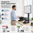 WorkEZ Adjustable Keyboard Stand - On-Desk Keyboard and Mouse Riser for Standing Work -22946472