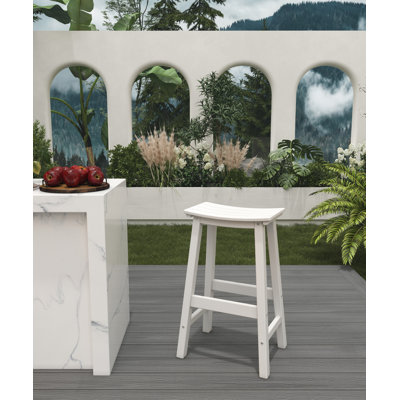 Tabouret de bar en plastique PEHD ivoire