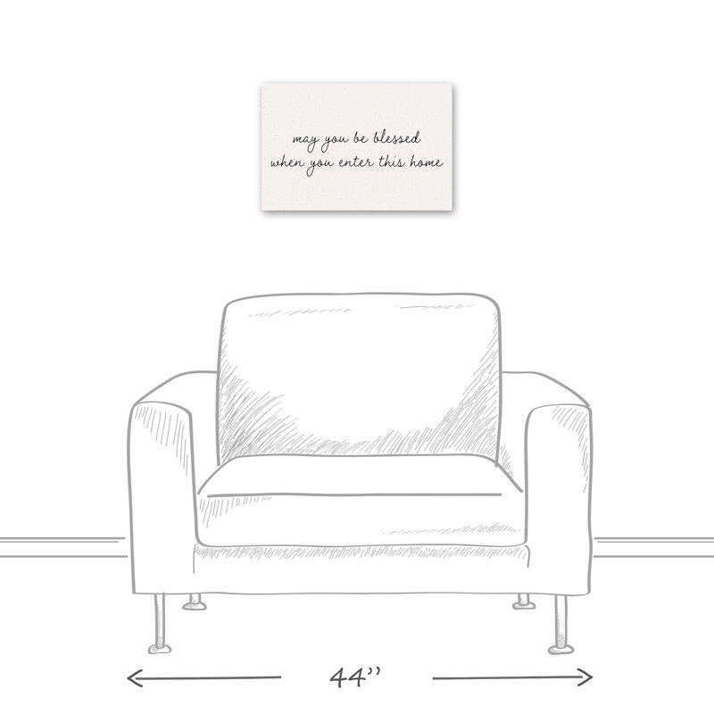 «May You Be Blessed», reproduction sur toile, H 12 po x l 18 po