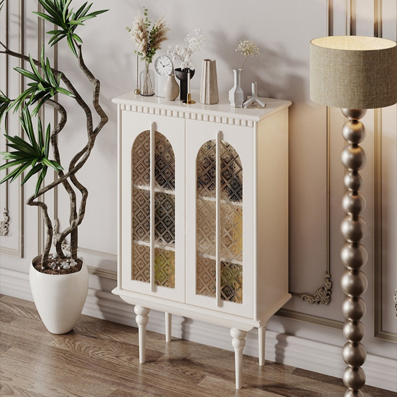 Vitrine de conception française de luxe, Blanc cassé / blanc