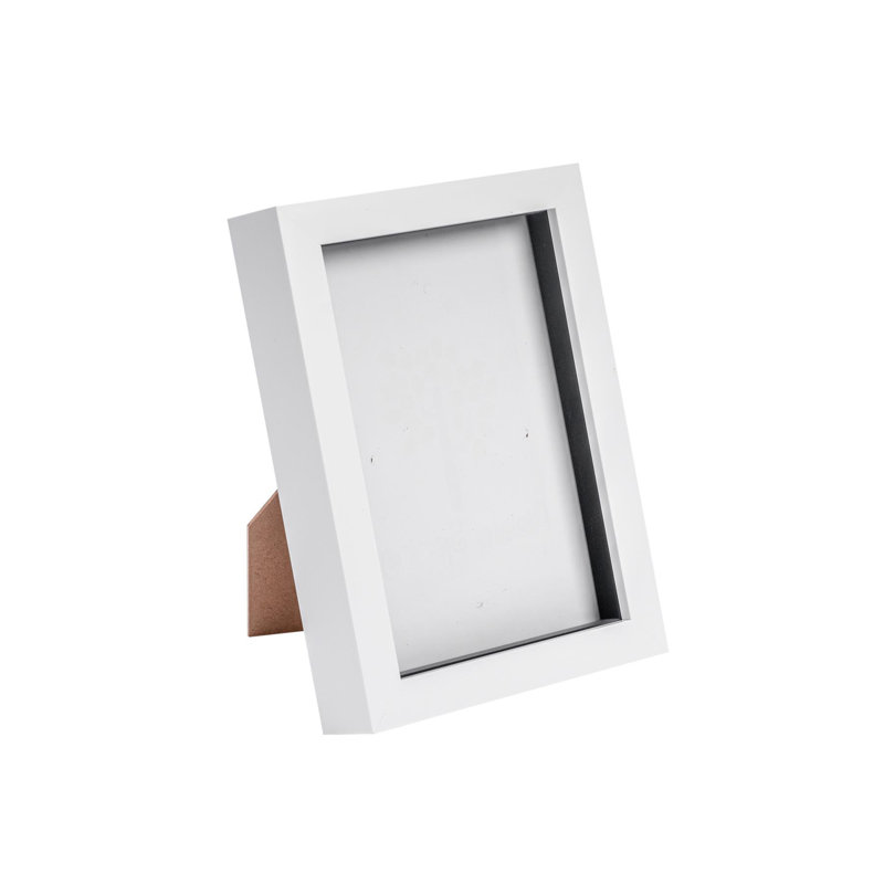 Shadow Box Picture Frame, 20cm H x 15cm W x 3.5cm D, White