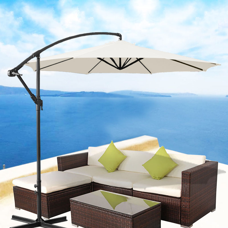 Ramey 3m Cream Cantilever Banana Parasol