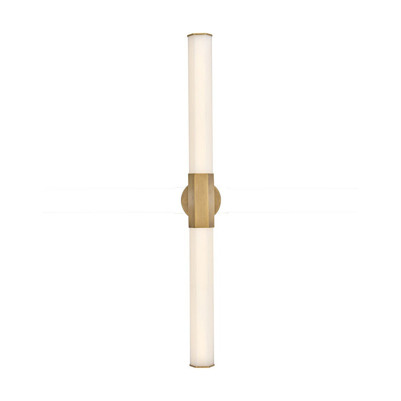 Facet 1 - Light LED Bath Sconce, Heritage Brass