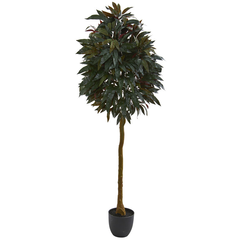 Arbre à feuillage artificiel 72" dans un pot de fleurs