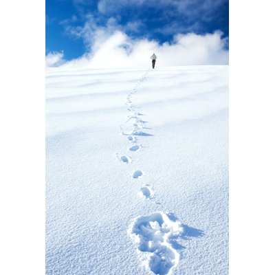 Femme en vacances d'hiver par Anna_Om - Photographie sur toile tendue