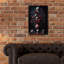 Art mural en verre épique «Fleurs mortes 3» par KIR.DART, 16 po x 24 po
