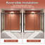 Porte de baignoire coulissante mod. L 56-60 po x H 58 po avec verre transparent 5/8 po (8 mm)-123404348