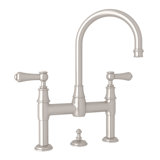 Georgian Era Widespread Bathroom Faucet with Drain Assembly