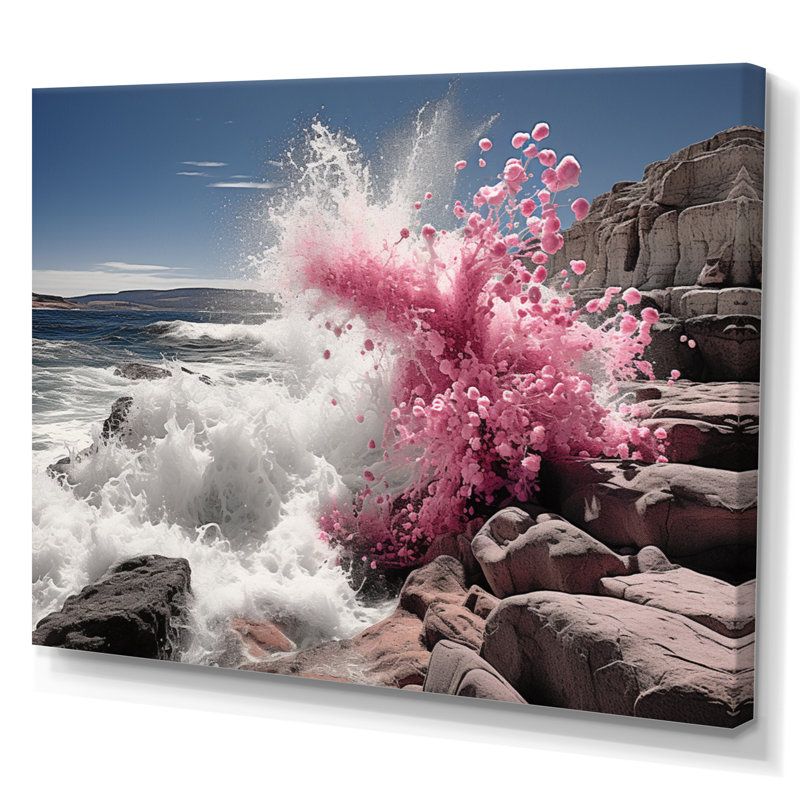 Art mural sur toile Coastal Seashore Serenade I - Paysages, Toile tendue, H 16 po x l 32 po x P 1 po