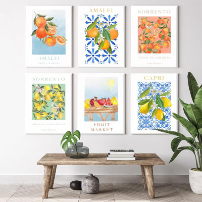 6 Piece Wrapped Canvas Print