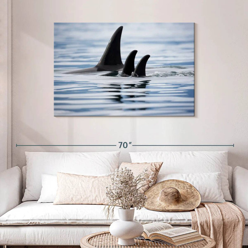 Brampt Killer Whale Fins, 30" H x 45" W