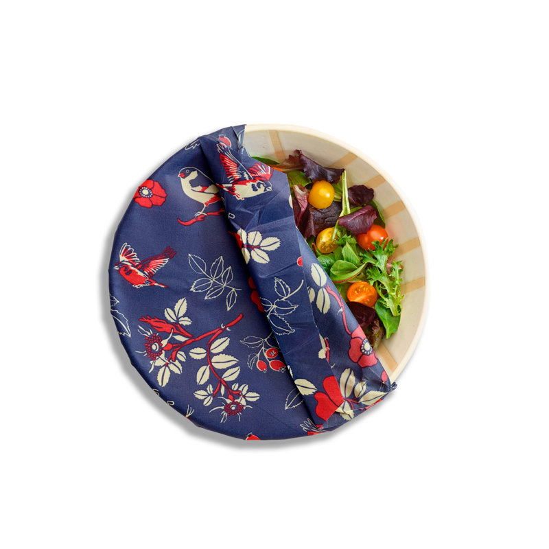 Botanical Print - Paquet de 6 emballages de rangement pour aliments réutilisables en cire d'abeille