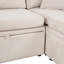 Canapé en chenille avec accoudoirs carrés-626028126