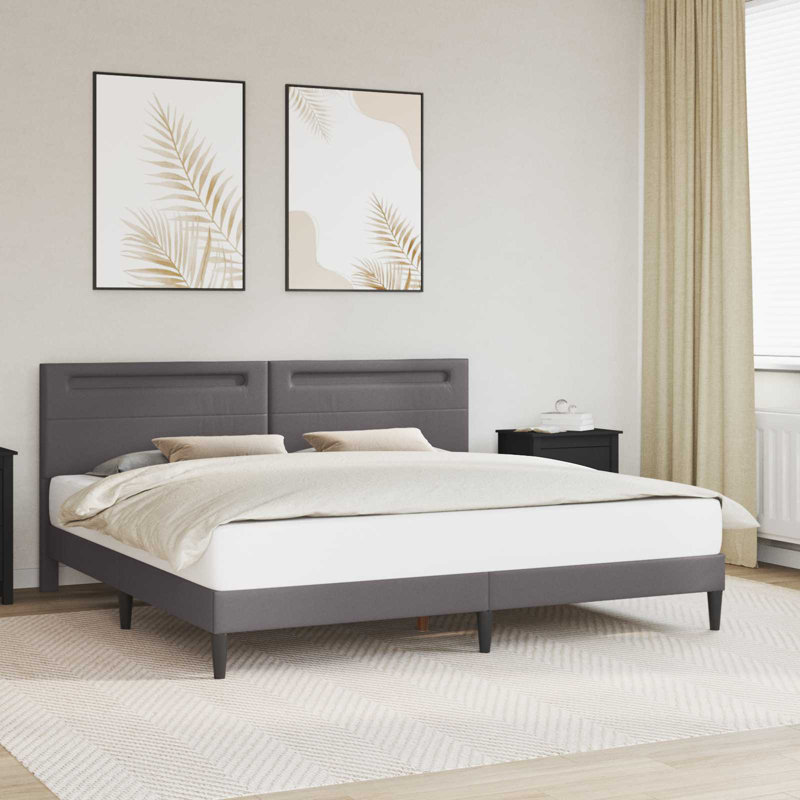 Bed, Grey, Super King (6')