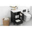 Black Bathroom Vanity 20" - Construction, Ceramic Sink, Door Shelf, Drawer, Rust- Hinges, 17.1"W Cabinet Width Sink Materials, Door, Drawer Storage, Surface, Centre Location, 6.7" Top Depth