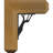 3 1/2"W x 13 1/2"D x 16"H Damon Craftsman Ironcrest Smooth Bracket, Western Red Cedar (1 1/2"W x 5 1/2"D x 8"H Iron Bracket)-108926848-108926854