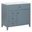 Meuble-lavabo bleu-gris 36 po avec lavabo-431864552