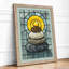 Contemplative Saint In Glass Religious - Print-1259417613-1259417615