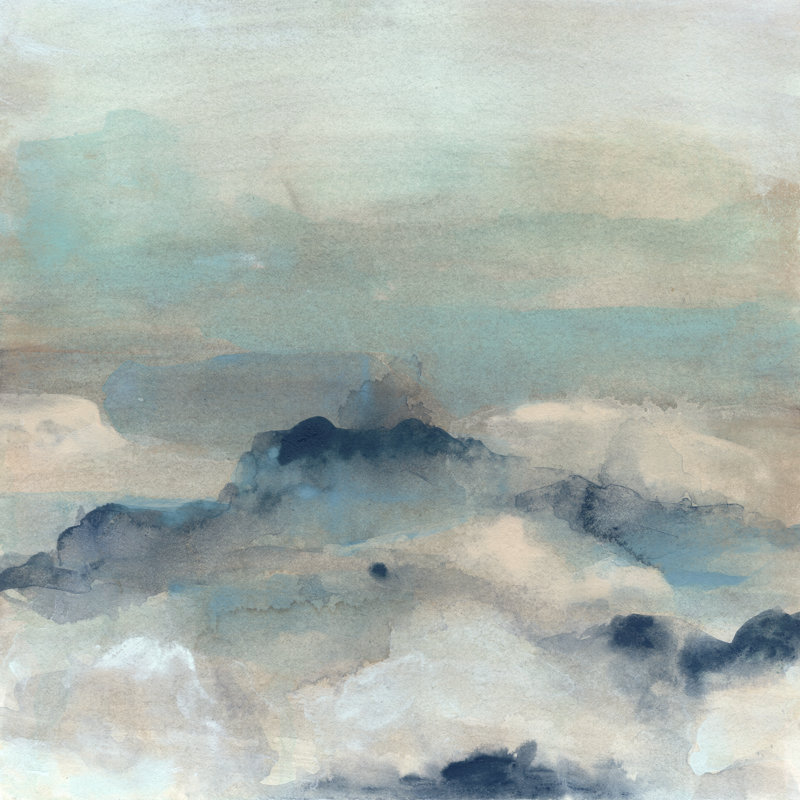Shoreline Dusk II by June Erica Vess - Wrapped Canvas Painting, 91cm H x 91cm W x 3.8cm D