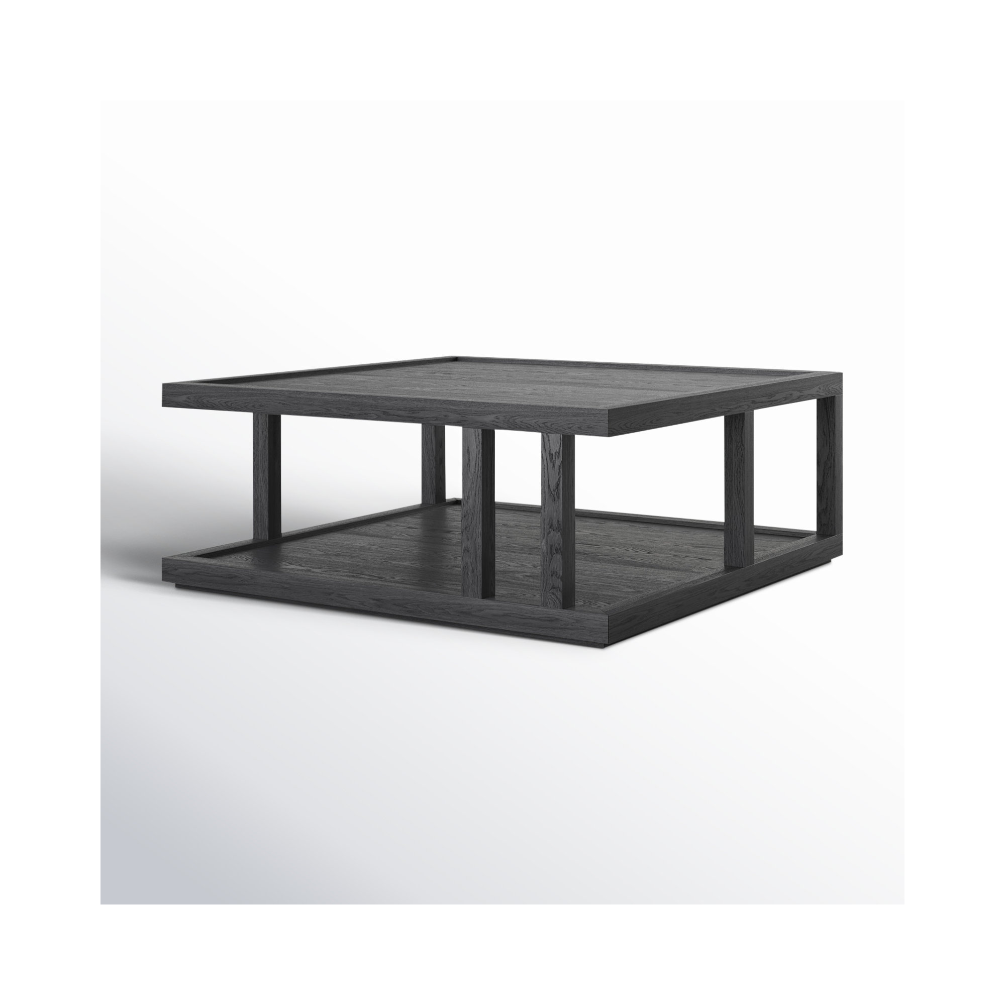 Neli Solid Wood Single Coffee Table, Warm Natural Oak Veneer