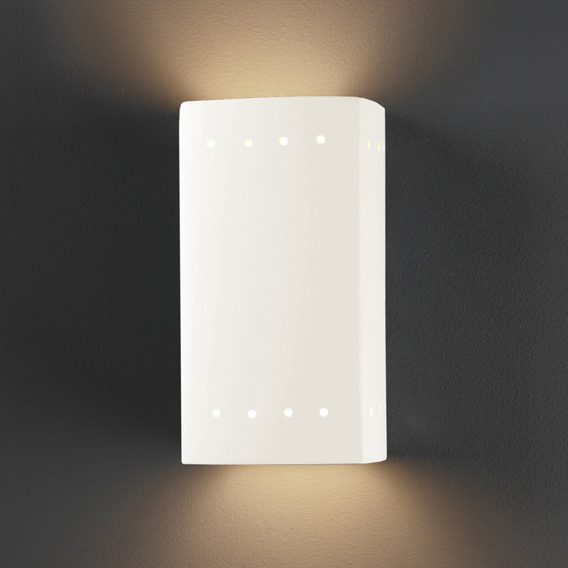 Juliannah 1 - Light Flush Mounted Sconce, Gloss White, No