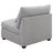 Austin Grey Cushion Back Upholstered Armless Chair With Pillows