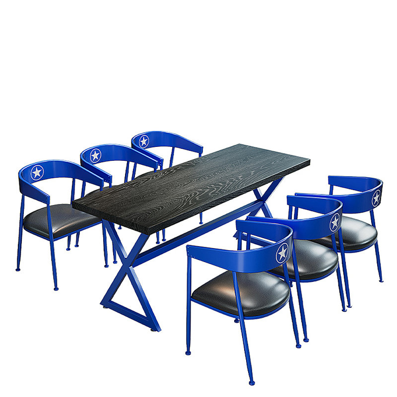Kamai 6 - Person Trestle Dining Set