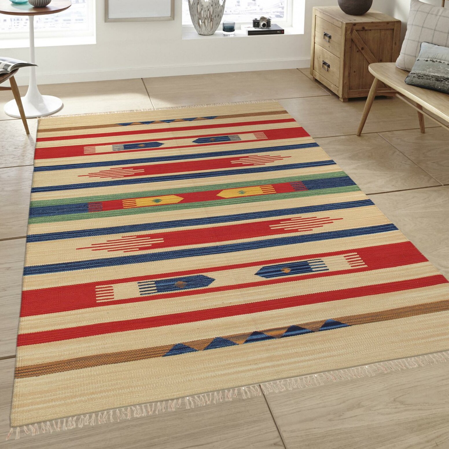 Small Rugs Small Area Rug - Anatolian Series - Red&Green