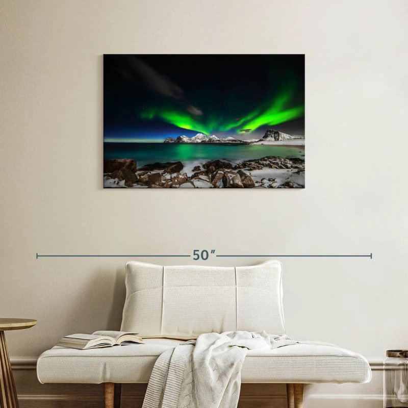 Alvord Lofoten, aurores boréales, H 24 po x l 36 po