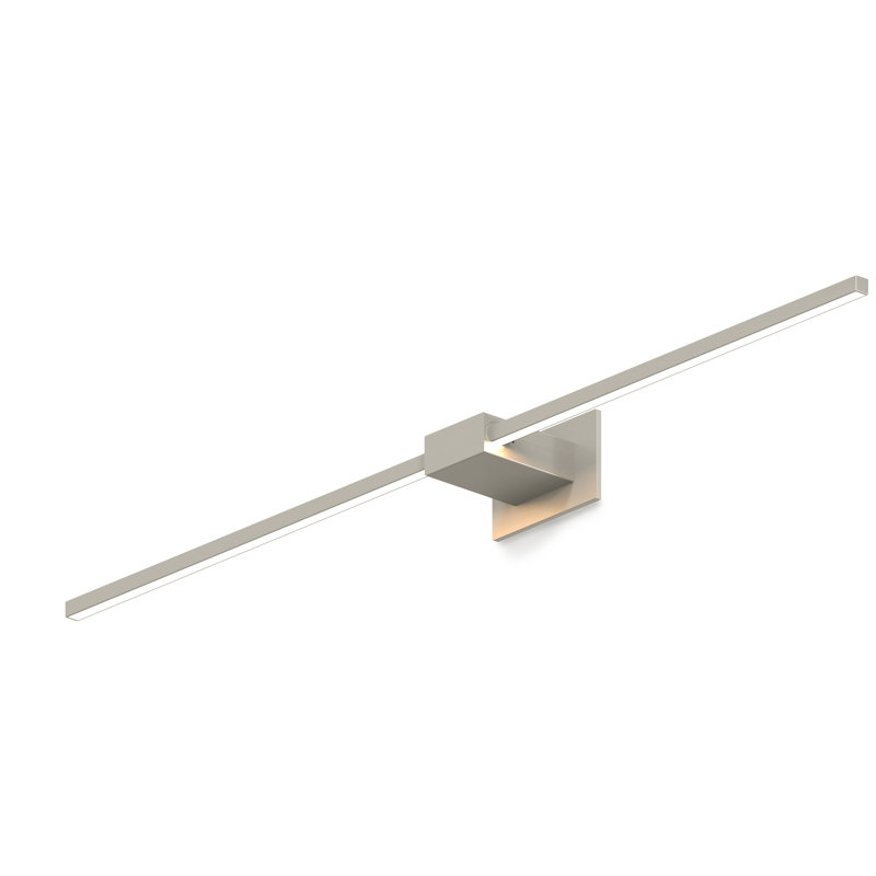 Z-Bar 1 - Light LED Armed Sconce, Brushed Nickel, 4.5" H x 48" W x 4" D