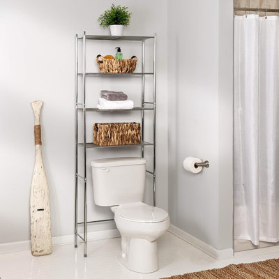 Honey-Can-Do 4-Tier Space Saver Shelf, Chrome, 24.02" L x 11.02" W x 67.72" H