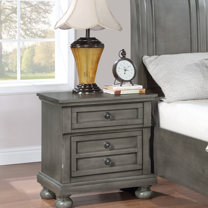 Table de chevet Meade, Gris