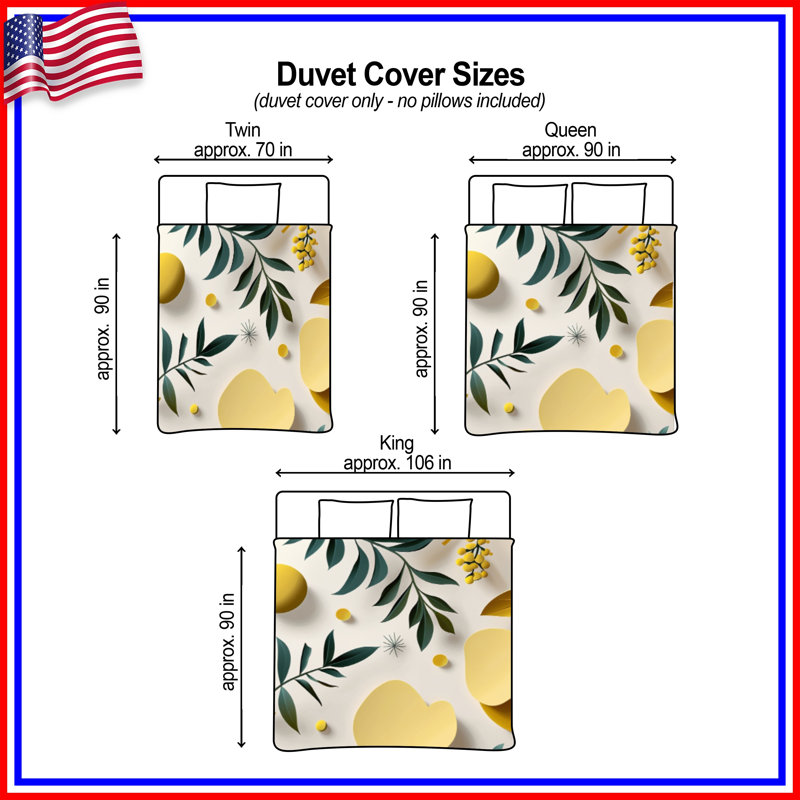 Housse de couette Botanical Bedding, Grand lit