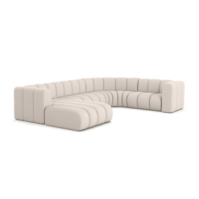 1 Seater Velvet Sofa & Chaise