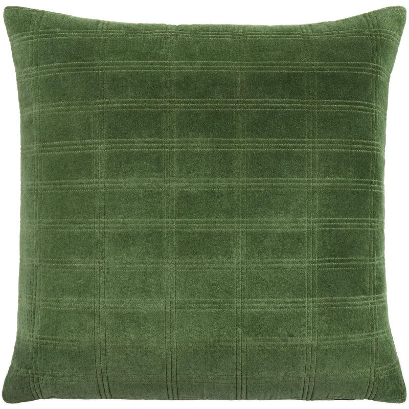 Digby Accent Pillow, Pillow Cover Only - No Insert, Square 18'', Green