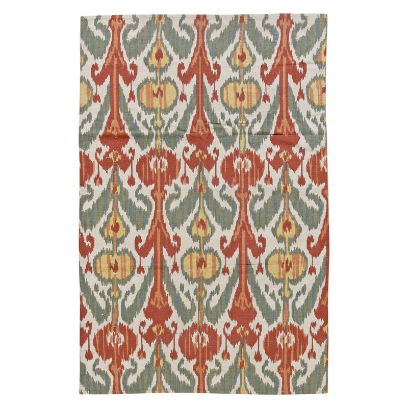 High-Quality Hand-Knotted Green And Brown Area Rug