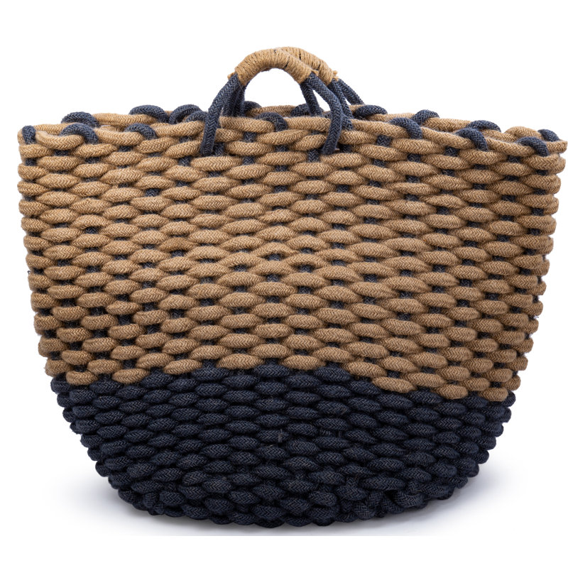 Panier en jute tressé