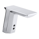 Geometric Single-Hole Touchless Ac-Powered Commercial Bathroom Sink Faucet with Insight Technology and 6-3/4" Spout